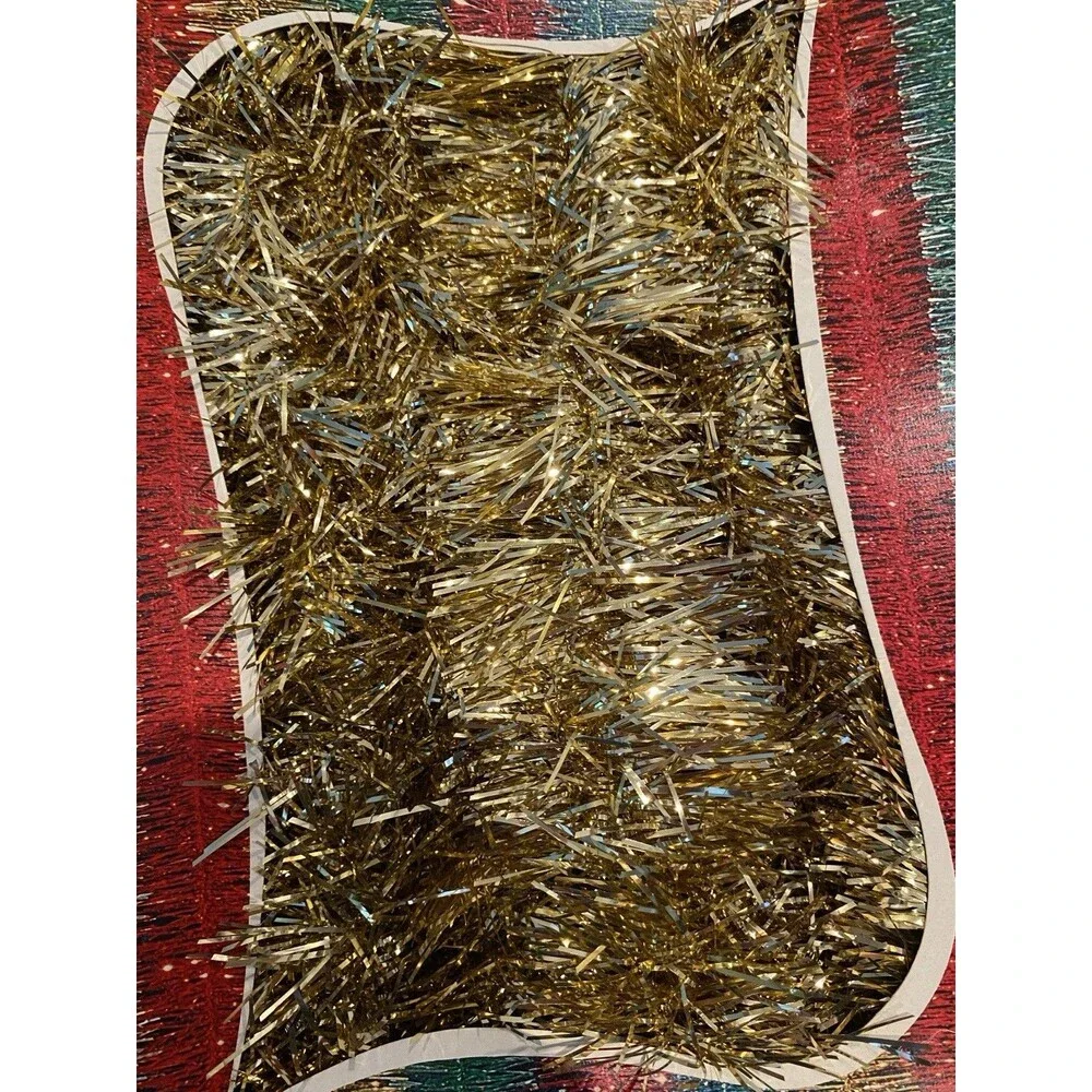 4 Boxes Vintage De Luxe Garland Tinsel Gold Indoor And Outdoor